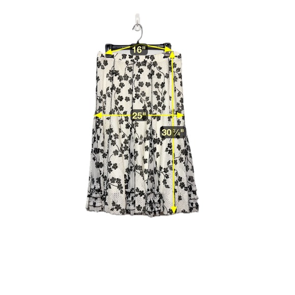 Coldwater Creek Coquette Ruffle Midi Skirt Womens‎ Size M Fairycore Cottagecore - Picture 7 of 8